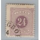 SUECIA 1874 Yv TAXA 7A ESTAMPILLA DENTADO 13 USADA 25 EUROS